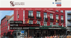 Desktop Screenshot of hotelprinsboudewijn.com